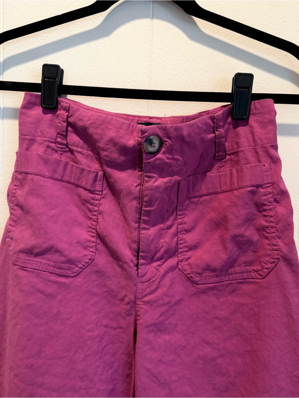 Anthropologie Maeve Pink Wide Leg Pants - Picture 5 of 6